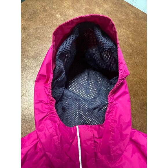 Columbia Girls’ Windbreaker Jacket – Size Medium (10/12) Pink Hooded Rain Shell - Picture 10 of 14
